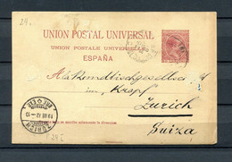 1890.ESPAÑA.ENTERO POSTAL.EDIFIL 29.USADO.CATALOGO 11€ - 1850-1931