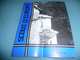 SCOUTISME GUIDE REVUE SCOUTS D'EUROPE N° 55 OCTOBRE 1975 - Andere & Zonder Classificatie