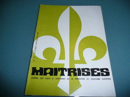 CHEFS ET CHEFTAINES SCOUTISME GUIDE REVUE MAITRISE SCOUTS D'EUROPE N° 31 OCTOBRE NOVEMBRE 1975 - Altri & Non Classificati