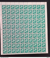 INDIA 1965-1967 4th Series Definitive 50p Mangoes (watermark Ashoka) Full Sheet MNH Rare To Find Full Sheet - Ungebraucht