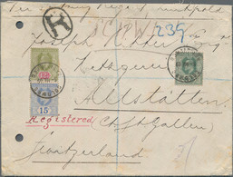 Ceylon / Sri Lanka: 1909, Registered Letter Sent From "Colombo 5.3.1909" To Alts - Sri Lanka (Ceylon) (1948-...)