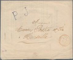 China: 1863 (Dec 24) Printed Matter From Shanghai To Marseilles, Sent Without An - Sonstige & Ohne Zuordnung