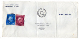 TUNISIE --1963--Lettre  TUNIS  Pour  NANTERRE-92 (France) ..timbres Sur Lettre.... Cachet - Tunisie (1956-...)