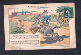 Illustrateur Henri Boutet Chansons De Grand Mere A Paris Sur Mon Cheval Gris Chanson Francaise Pub Phosphatine Falieres - Boutet