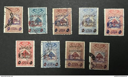 GRAND LIBAN YT 197 à 197h (9 Valeurs) - Timbres Fiscaux - Oblitérés Used - Cote 400E - Usados