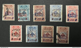 GRAND LIBAN YT 197 à 197h (9 Valeurs) - Timbres Fiscaux - Oblitérés Used - Cote 400E - Used Stamps