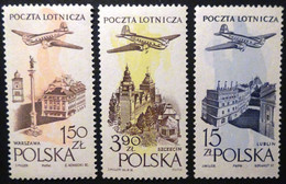 Poland - 1957 - Mi:PL 1036,1038,1040 Sn:PL C42,44,48 Yt:PL PA42,44,48**MNH - Look Scan - Unused Stamps