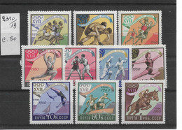 PM43/ URSS Jeux Olympiques-Olympic Games Rome 1960 ** MNH 2310/2319 Cote 50 - Unused Stamps