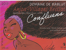 Etiquette Vin VALLEE Sylvain Festival BD Angers 2019 (Tananarive - Art De La Table