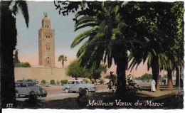 Petite Carte De Voeux  Du Maroc   -   Carte Datée De Janvier 1958. -  Format 11 X 6cm - Rabat