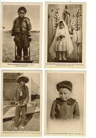 4 Cpa Mission Extrème Nord Canadien Série VII Enfants Communiante Sauvage Montagnais Indien - Other & Unclassified