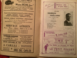 Dpt 31 Programme Officiel Grand Théâtre Du Capitole Toulouse 14 Pages Saison 1928/29 - Programme