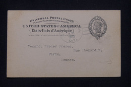 ETATS UNIS - Entier Postal De Tuscarora Pour Paris En 1905 - L 139044 - 1901-20