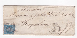 Enveloppe De 1864 Pour Roquebrun  Hérault - 1862 Napoléon III
