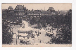 Paris 1923 Place De La Republique , Pour Poussan Hérault . - Plazas