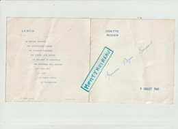 V P : Menu : Briouze ,, E Jambu ;1960 - Menus