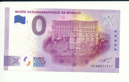 Billet Touristique  0 Euro  - MUSÉE OCÉANOGRAPHIQUE DE MONACO  - UEAW - 2020-1  - ANNIV - N° 33547 - Autres & Non Classés