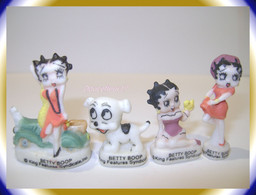 Betty Boop 2002 ..4 Fèves Mat... Ref. AFF :50-2002... ( Panier 007) - Dessins Animés