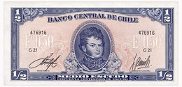 CHILE CHILE 1/2 ESCUDO ND(1962) Pick 134A Unc - Chili