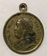 Pio IX Sommo Pontefice 1846-1878 Medaglia A. XXIX Giubileo Del 1875 Ricode Di Roma E.956 - Royal/Of Nobility