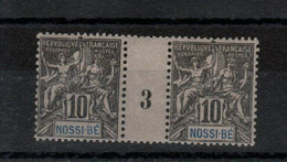 Nossié  - Bé - 10c Millésimes- (1893 )_ N°31 - Unused Stamps