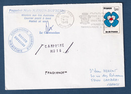 ⭐ France - N° 1991 - Paquebot - Enveloppe Marion Dufresne - Campagne MD 16 - 1978 ⭐ - Covers & Documents