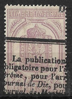 France. Timbres Pour Journaux N°7 Oblitéré. Cote 25€. - Kranten