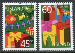 ICELAND  2002 Christmas Used.  Michel 1024-25 - Gebraucht