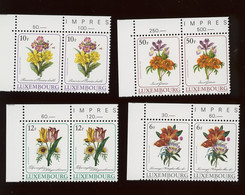 1988.  Fleurs REDOUTE  X 2 **. Superbes   YV. 1140/1143. Cote 20,--€ - Unused Stamps