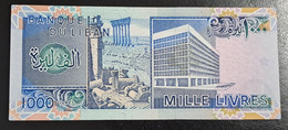 1988-93 Liban Lebanon 1000 Livres Paper Money Banknote Currency  UNC - Liban