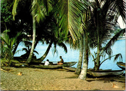 (1 Oø 6) Côte D'Ivoire (Ivory Coast) Abidjan - Pêcheur De La Lagune A Vridi - Côte-d'Ivoire