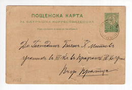 1894. BULGARIA STATIONERY CARD,USED - Postcards