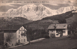 Combloux - Route De Megève Et Le Mont Blanc - Hôtel Du Mont Blanc - Combloux