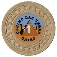 Casino Chip / Egypt / Cairo / Casino Las Vegas / 1 Dollar - Casino