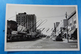 Port Arthur - Procter Street -Texas  Hotel SABINE, Pletmans Supermarket RPPC Carte Photo Kodak  6-K-52 - Other & Unclassified