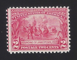 US #329 1907 Carmine Wmk 191 Perf 12 MNH F-VF Scv $75 - Unused Stamps