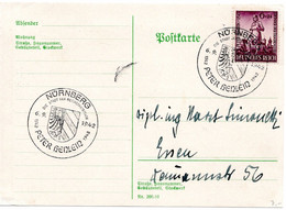 56587 - Deutsches Reich - 1942 - 6Pfg Henlein EF A Kte SoStpl NUERNBERG - PETER HENLEIN -> Essen - Lettres & Documents