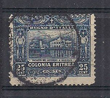 COLONIE ITALIANE ERITREA 1910-14 SOGGETTI AFRICANI SASS.37 USATO VF - Eritrée