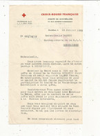 Lettre, CROIX ROUGE FRANCAISE,  MONTBELIARD,  1952, Quête, 2 Scans ,  Frais Fr 1.65 E - Non Classés