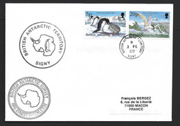 British Antarctic Territory 2000 Multi Cacheted Cover Signy To France - Storia Postale