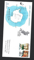 British Antarctic Territory 1984 Brabant Island Base Post Office Opening Illustrated FDC , Multi Cacheted And Signed - Cartas & Documentos