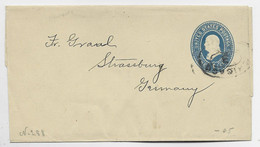 ETATS UNIS USA ONE CENT BANDE WRIPPER CHICAGO TO GERMANY - ...-1900