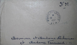 C 21 Lettre Fm  Au Dos Sp 87803 - Guerre D'Algérie