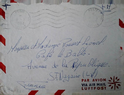 C 21 Lettre Fm  Au Dos Bizerte Naval  8e RIM - War Of Algeria