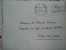 I 8 Lettre Fm - Guerre D'Algérie