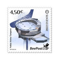 Finland 2022 Significant Events World Ice Hockey Championship Nokia Arena Tampere BeePost FI Stamp Mint - Ungebraucht