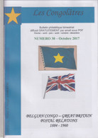 Bulletin Philatélique Bimestriel "Les Congolâtres" Numéro 30 Octobre 2017 - Libros Sobre Colecciones