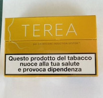 TABACCO - TEREA  YELLOW  - EMPTY PACK ITALY - Cajas Para Tabaco (vacios)