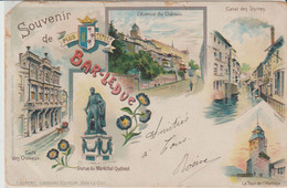 Pionnière. Souvenir BAR-LE-DUC Multi-vues: Café Des Oiseaux -Avenue Du Château -Canal Des Usines / Tour De L'Horloge, - Bar Le Duc