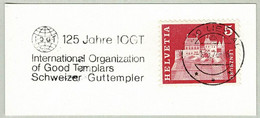 Schweiz / Helvetia 1976, Flaggenstempel Guttempler Liestal, Abstinenz, Alkohol, Drogen, Good Templars - Drugs